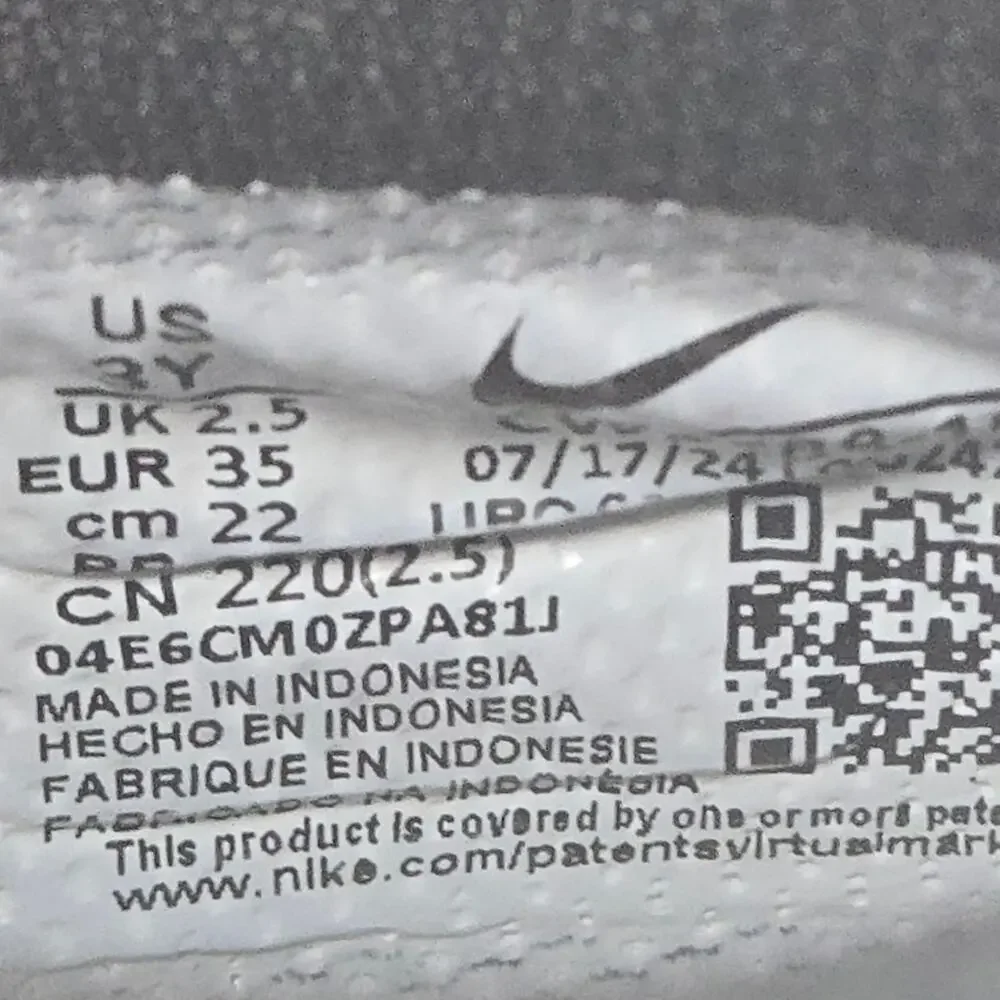 Youth Nike Dunk Low Panda Sneakers Black White Size 3Y